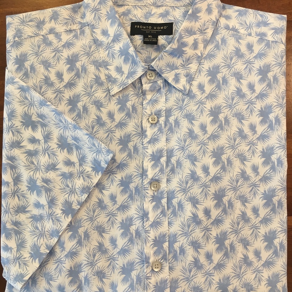 Pronto UOMO Palm Pattern Shirt